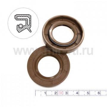 Манжета армированная   22х40х 7 (тип 2) 75FKM (К)