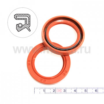 Манжета армированная   30х42х 7 (тип 2) 70VMQ (К)
