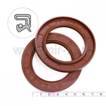 Манжета армированная   48х72х 7 (тип 2) 75FKM  (К)