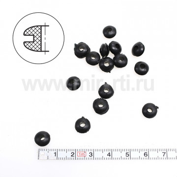 Втулка   3 х 8х4,5 (под т.1,5 мм, d>5) закруг. Китай_возм.облой