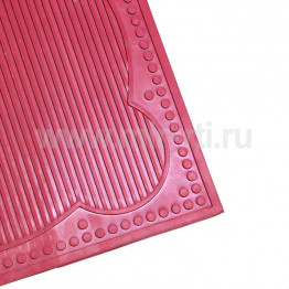 Коврик бытовой  450х450  красный